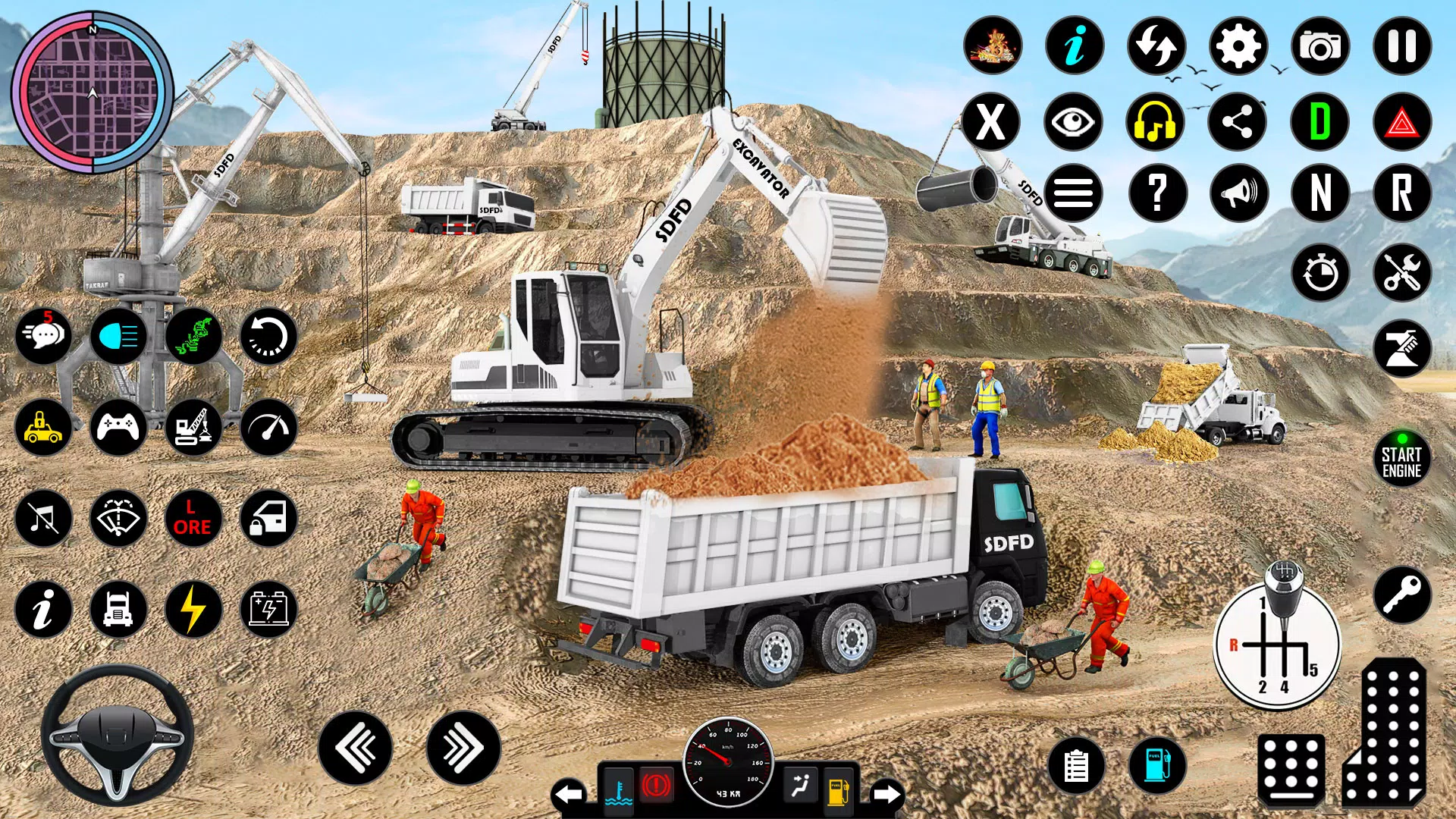 Snow Excavator Simulator Game屏幕截圖1