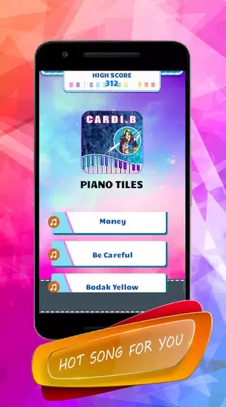 ภาพหน้าจอ Cardi B - Piano Tiles 1