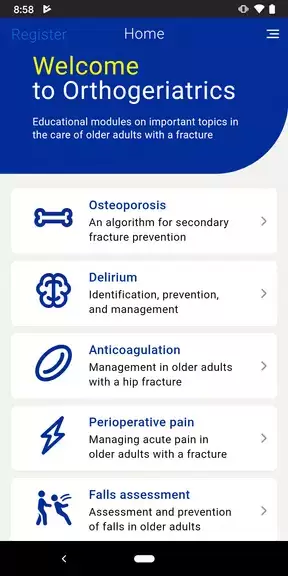 AOTrauma Orthogeriatrics Screenshot 2