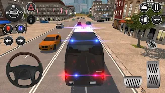 American Police Van Driving captura de pantalla 1