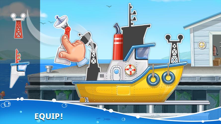 Juegos de barcos, construccion captura de pantalla 1