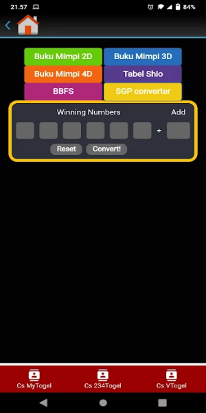 Pro Togel экрана 2