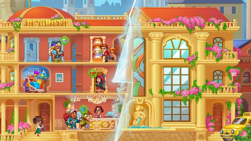 Grand Hotel Mania: Hotel juego captura de pantalla 4