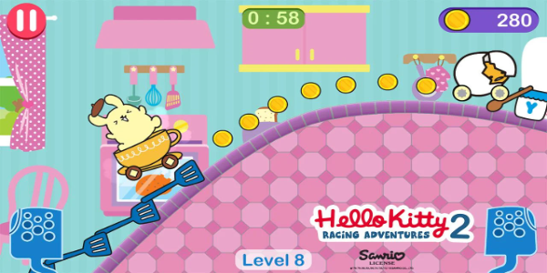 Hello Kitty games - car gameスクリーンショット1