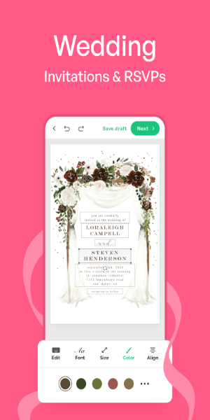 ภาพหน้าจอ Invitation Maker 2