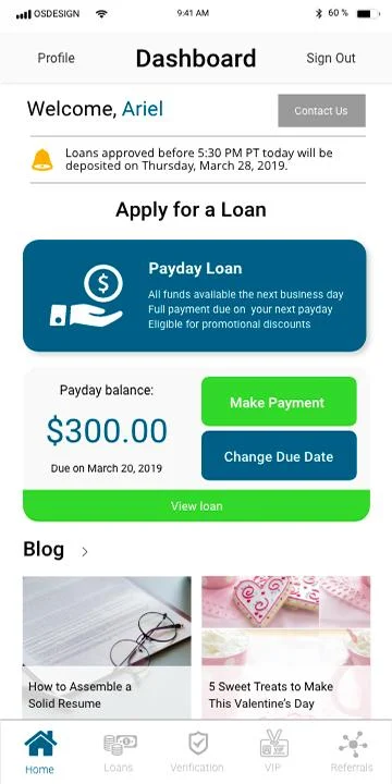 ภาพหน้าจอ Net Pay Advance 2