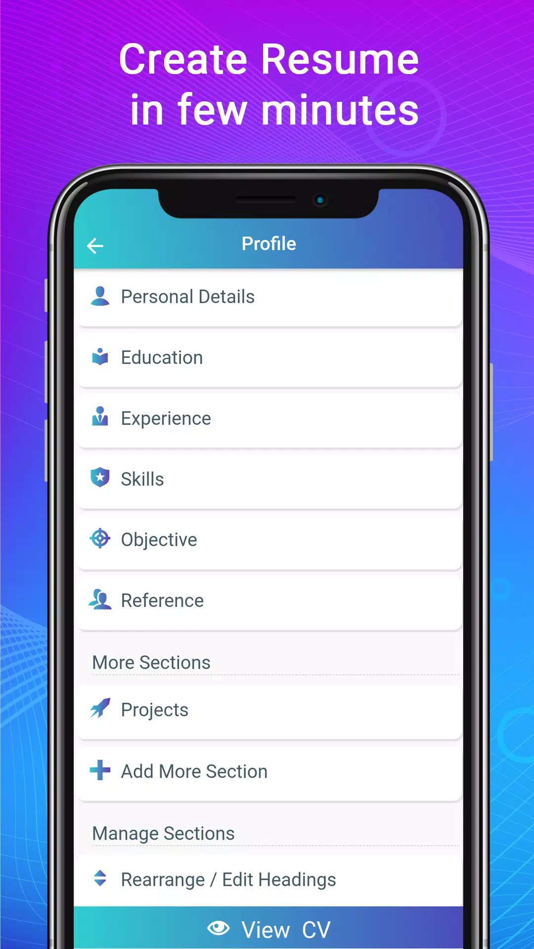 Resume Builder App, CV maker屏幕截圖2