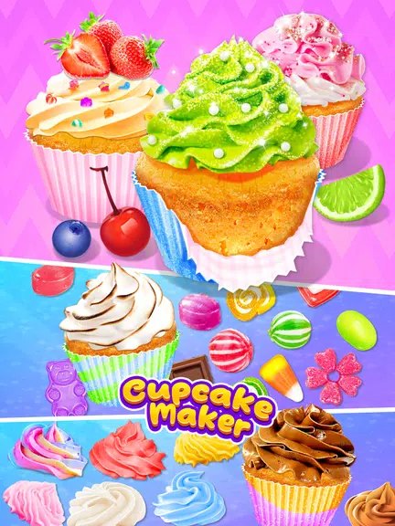 ภาพหน้าจอ Cupcake Maker: Unicorn Cupcake 2