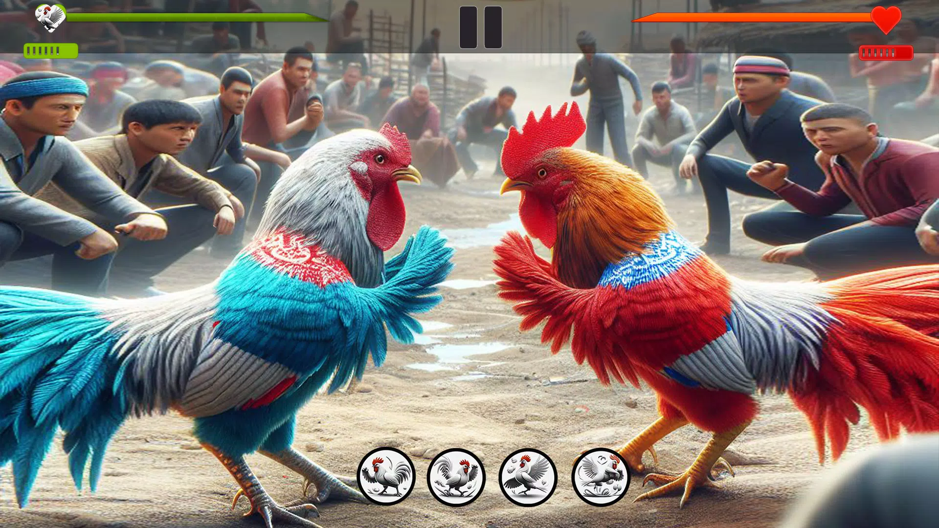 Farm Rooster Fighting Chicks 1屏幕截圖1