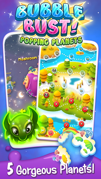 Bubble Bust! - Popping Planets ảnh chụp màn hình 3