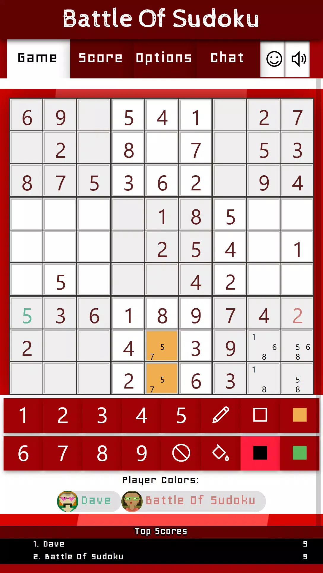 Battle Of Sudoku Capture d’écran2