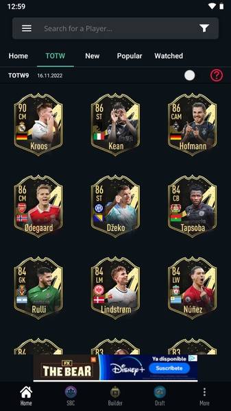 Schermata FUTBIN FC 25 Evolutions & More 3