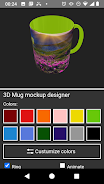 3D Mug Mockup Designer Capture d’écran3