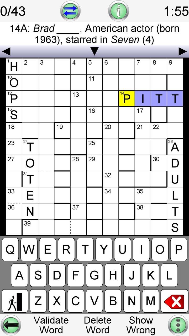 Barred Crossword screenshot 1