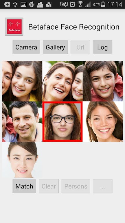 Betaface Face Recognition captura de pantalla 1