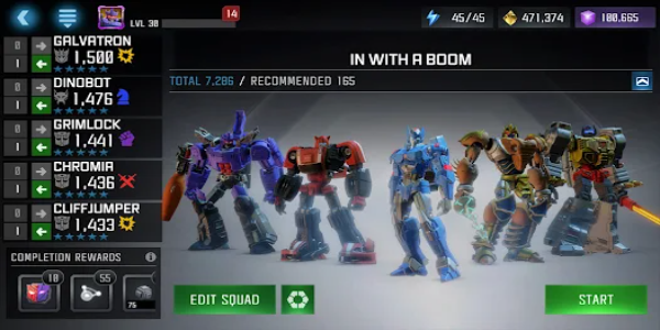 ภาพหน้าจอ TRANSFORMERS: Forged to Fight 4