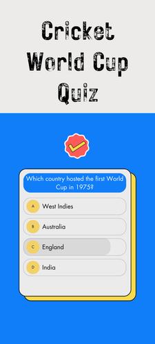 Cricket WorldCup: QuizMaster экрана 3