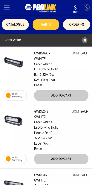 NAPA PROLink Mobile screenshot 2
