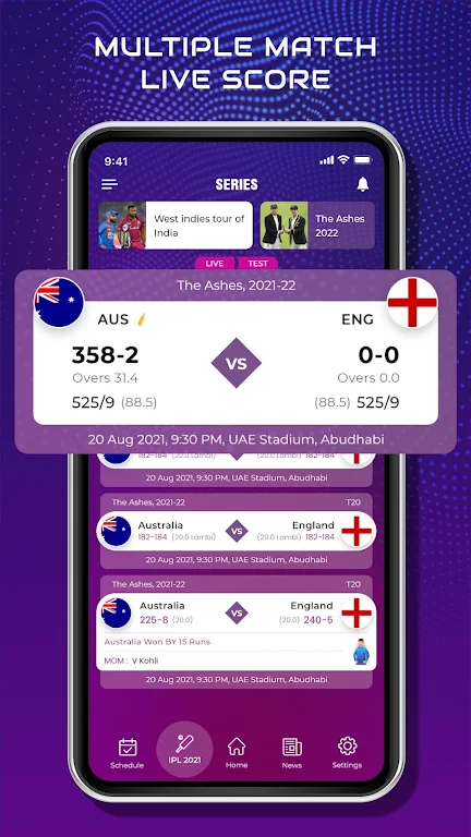 CricScore Line Guru Pro - Live应用截图第1张