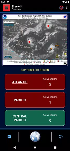 Track-It Hurricane Tracker屏幕截圖1