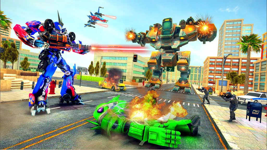 Truck Robot Transform Game ekran görüntüsü 2