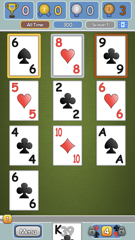 One Stack Solitaire: Free Card Game应用截图第3张