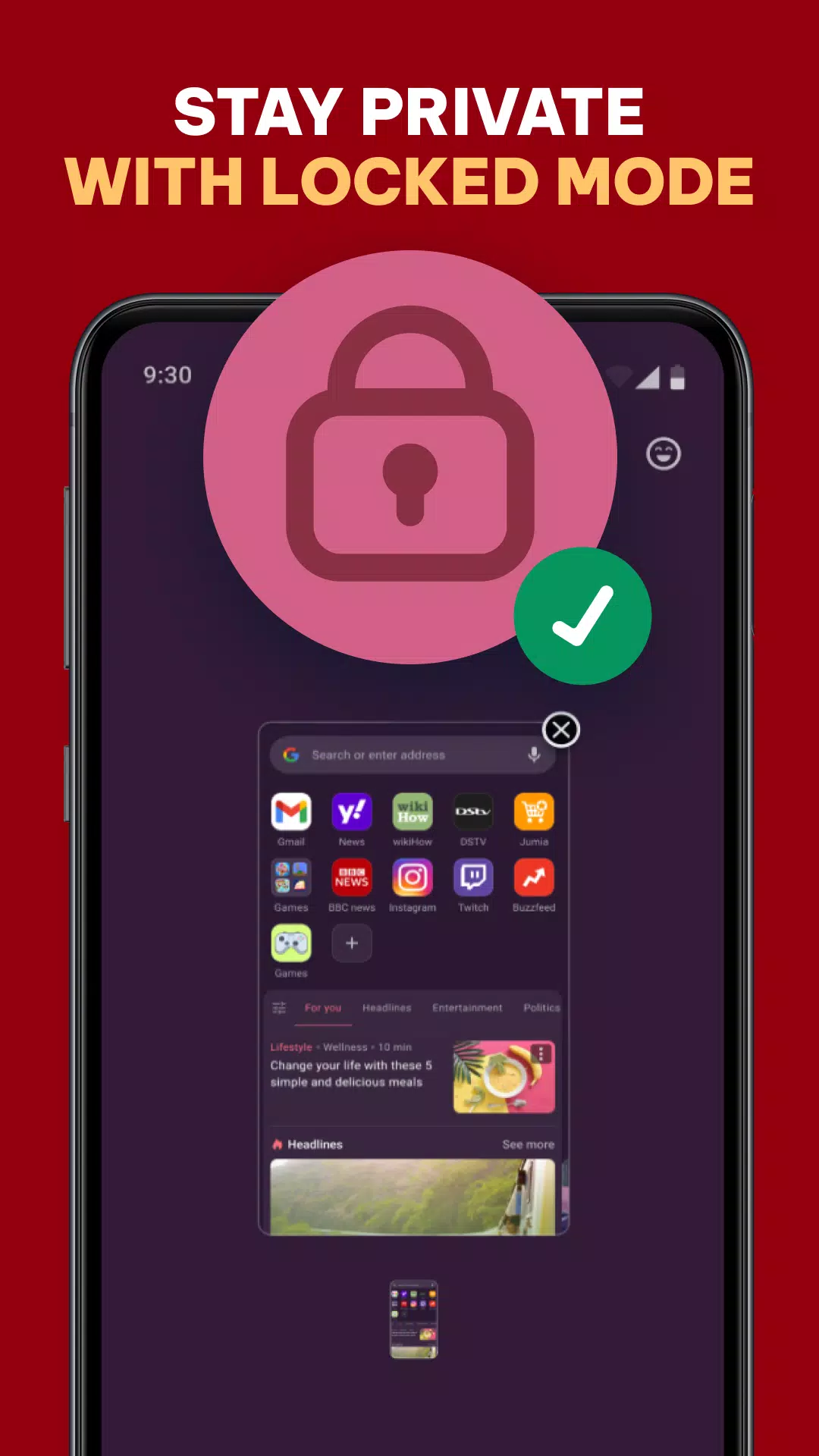 Opera Mini: Fast Web Browser Screenshot 4