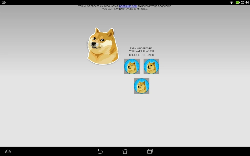 Screenshot ScratchDogecoin 1