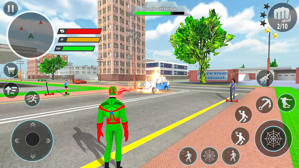 Police Robot Rope Hero Game 3d screenshot 2