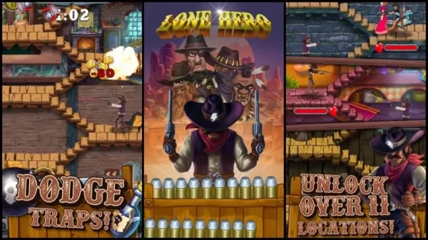 Lone Hero先生让您现在以野生西部为主题的物理战斗拍摄土匪