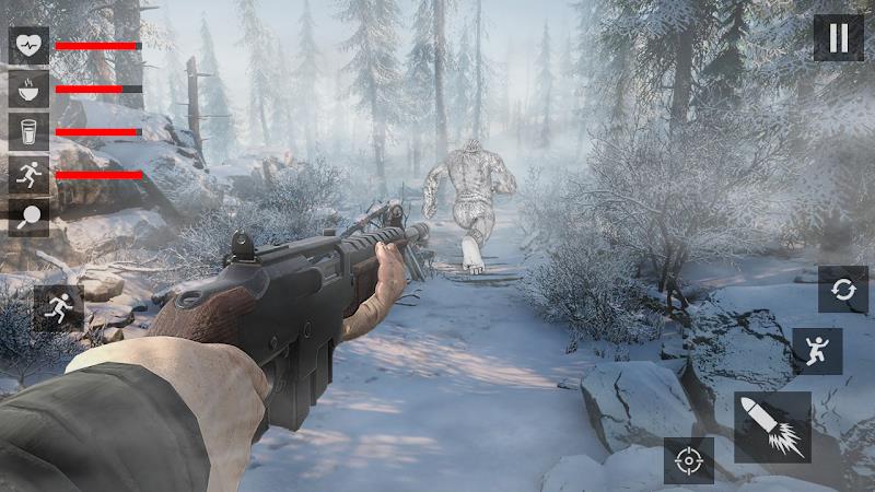 Bigfoot Yeti Hunt & Survival captura de pantalla 4