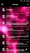 SMS Messages GlassNebula Theme ảnh chụp màn hình 3