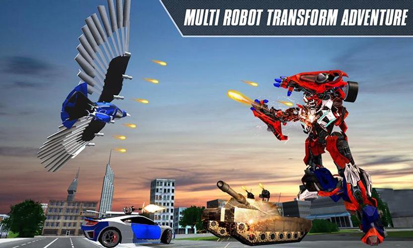 Multi Robot Transform Car Game স্ক্রিনশট 1