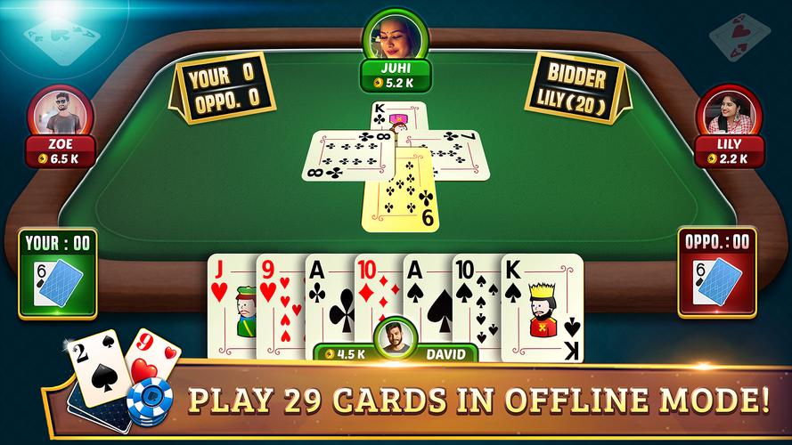 29 Card Game Plus 스크린 샷 1