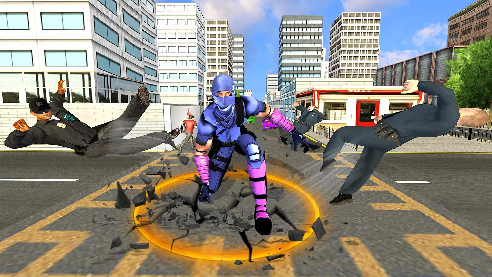 Flying Ninja Hero Crime Chase ảnh chụp màn hình 2