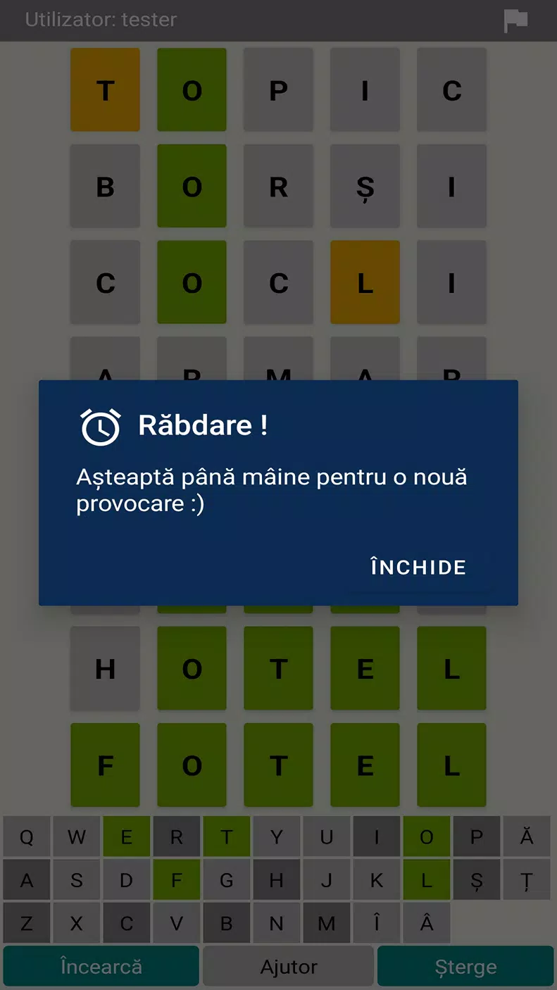 Ghici 1 din 5 -Un cuvânt pe zi Screenshot 4