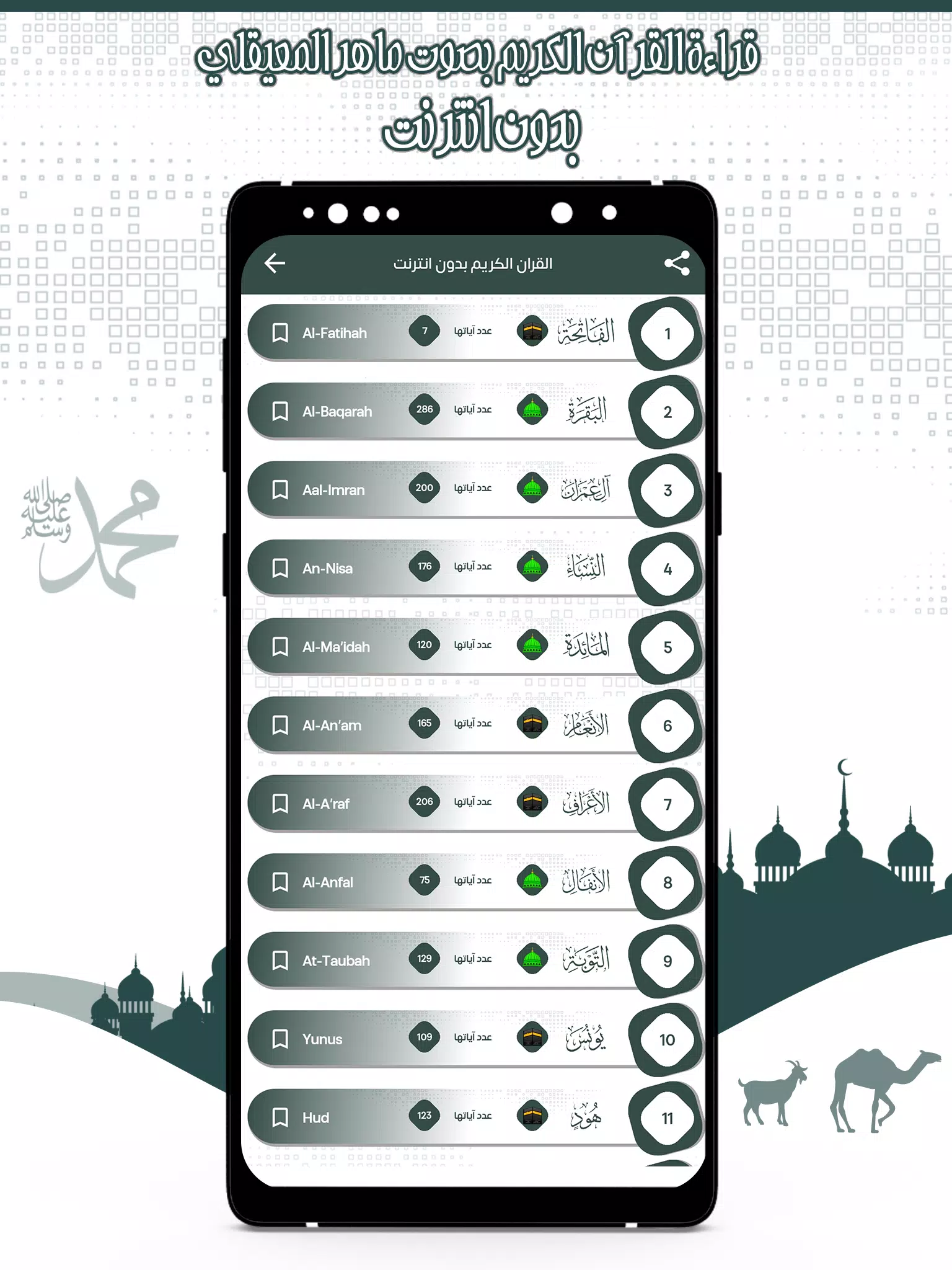 قرأن كامل ماهرالمعيقلي بدون نت screenshot 4