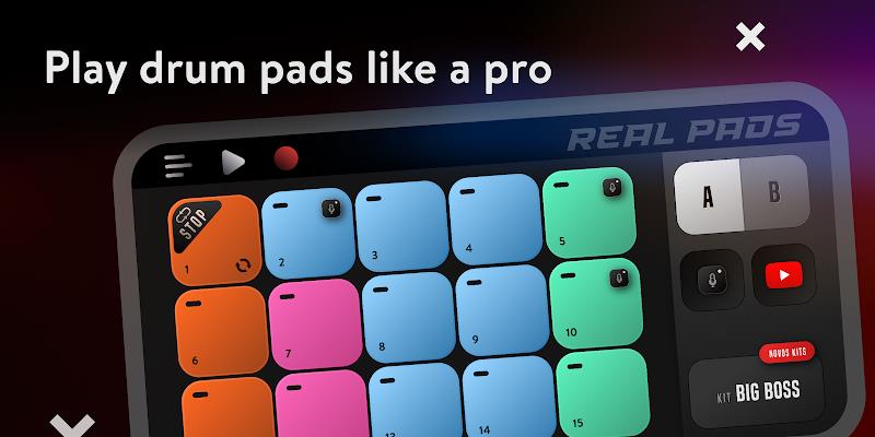 Screenshot Real Drum Pad: electro beats 1