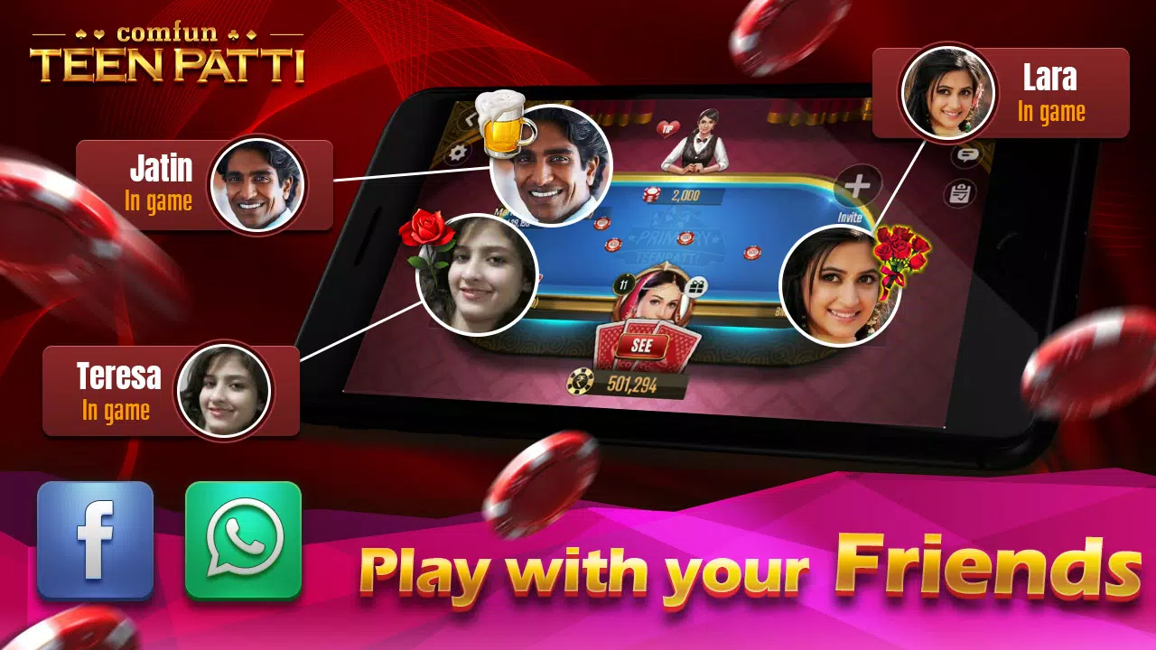 ภาพหน้าจอ Teen Patti Comfun Card Online 1