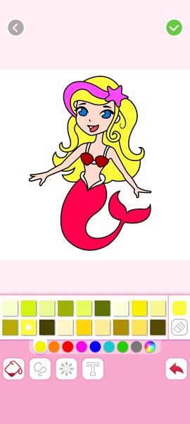 Mermaids Coloring ekran görüntüsü 4