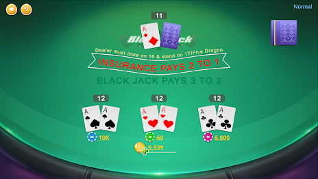 ภาพหน้าจอ Blackjack - Casino World 3