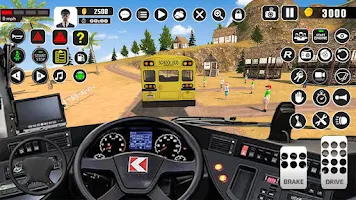 Offroad School Bus Driver Game স্ক্রিনশট 3