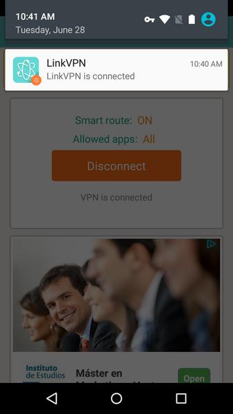 LinkVPN экрана 4