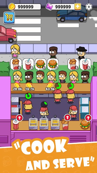 Idle Food Bar: Food Truck Mod Capture d’écran1