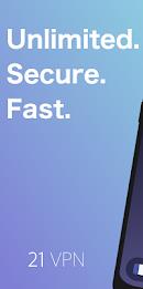 21VPN - Fast & Secure VPN captura de pantalla 1