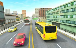 Bus Driving Sim- 3D Bus Games captura de pantalla 4