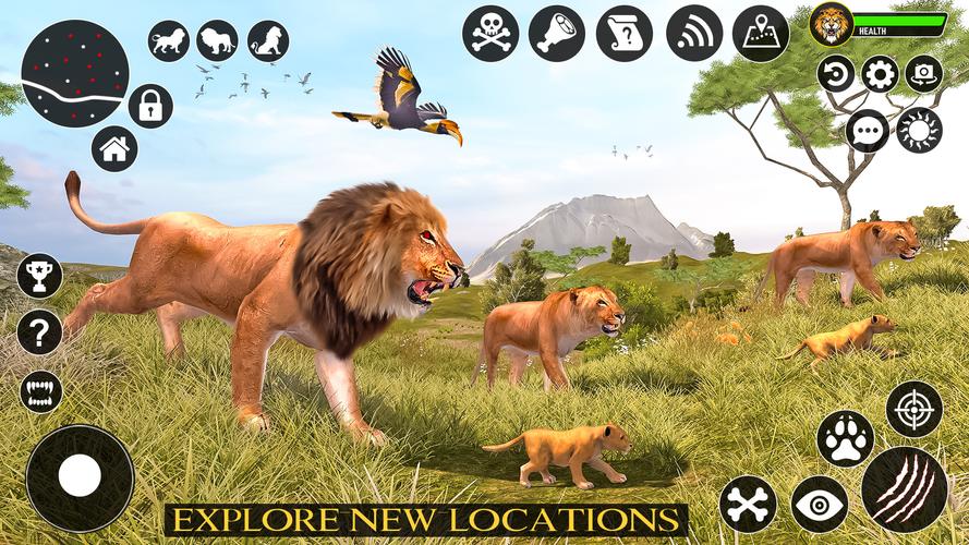 Ultimate Lion Simulator Game captura de pantalla 2