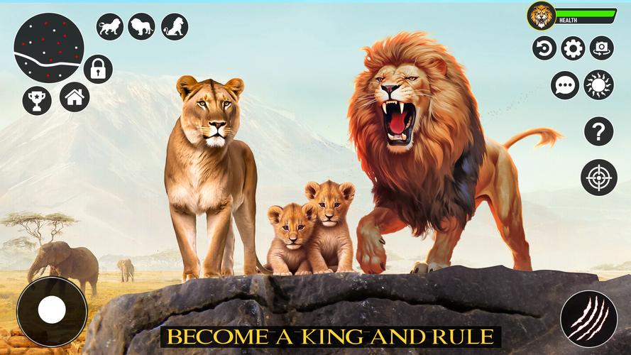 Ultimate Lion Simulator Game captura de pantalla 3