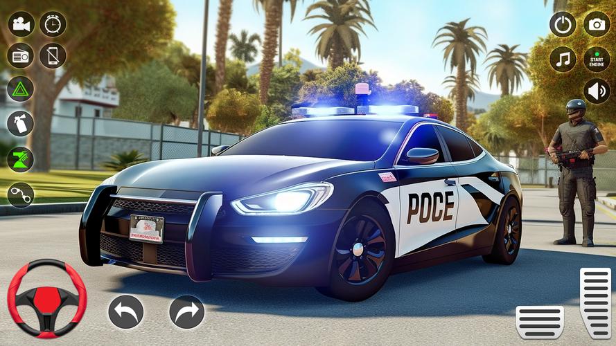 Cop Car Parking: Driving Games Captura de tela 3