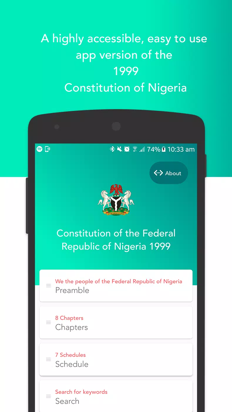 The Nigerian Constitution 1999 Screenshot 1